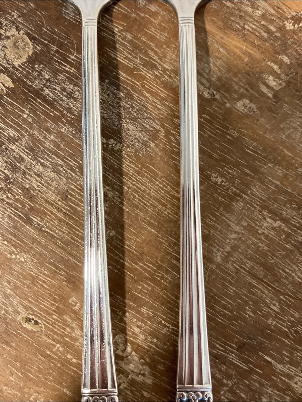 2 Oneida Community Coronation Silver Plated Silver Seafood Cocktail Forks